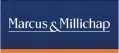 Marcus and Millichap company logo displayed in blue and white | Hemmat Law Group